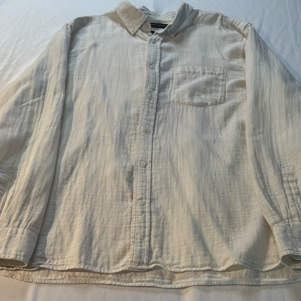 Banana Republic Cream Lightweight Shirt Jacket NWOT
